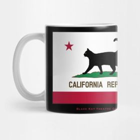 Pixxa Black Kat Theatre California Flag Kupa Bardak