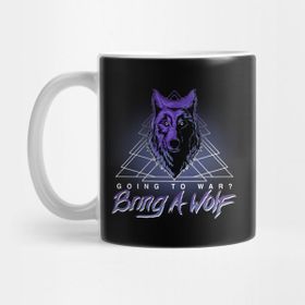 Pixxa Black Wolf Kupa Bardak