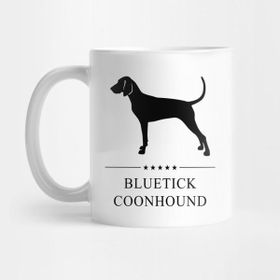 Pixxa Bluetick Coonhound Black Silhouette Kupa Bardak