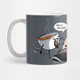 Pixxa Burası Ingiltere Çay Vs Kahve Kupa Bardak