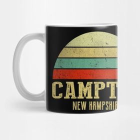 Pixxa Campton New Hampshıre Vintage Retro Sunset Kupa Bardak