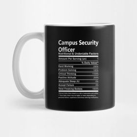Pixxa Campus Security Officer T Shirt - Nutritional And Undeniable Factors Gift Item Tee Kupa Bardak