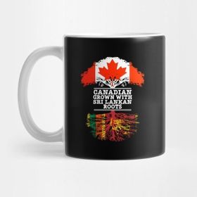 Pixxa Canadian Grown With Sri Lankan Roots - Gift For Sri Lankan With Roots From Sri Lanka Kupa Bardak
