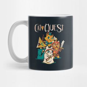 Pixxa Cat Quest Kupa Bardak