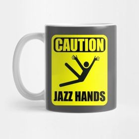 Pixxa Caution: Jazz Hands Sign Kupa Bardak