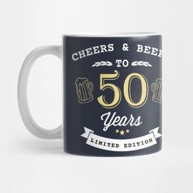 Pixxa Cheers And Beers To 50 Years 50TH Birthday Gift T-Shirt Kupa Bardak