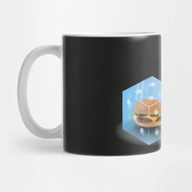 Pixxa Cheeseburger In A Pair Of Dice Kupa Bardak