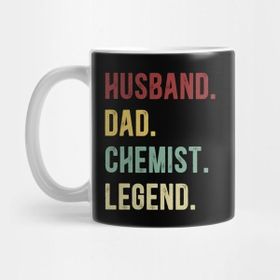 Pixxa Chemist Funny Vintage Retro Shirt Husband Dad Chemist Legend Kupa Bardak