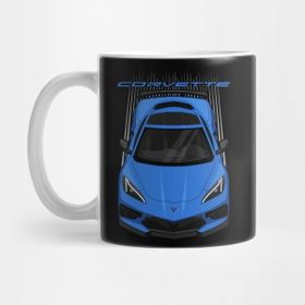 Pixxa Chevrolet Corvette C8 2020 Carbon Fibre Package - Rapid Blue Kupa Bardak