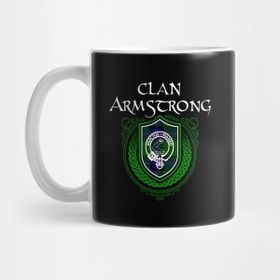 Pixxa Clan Armstrong Surname Scottish Clan Tartan Crest Badge Kupa Bardak