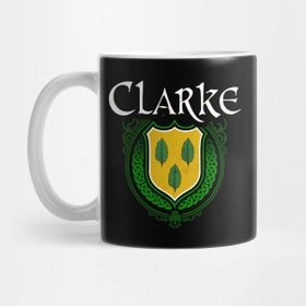 Pixxa Clarke Family Irish Coat Of Arms Kupa Bardak