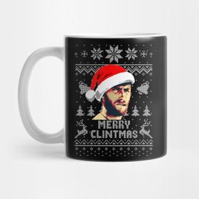 Pixxa Clint Eastwood Merry Clintmas Kupa Bardak