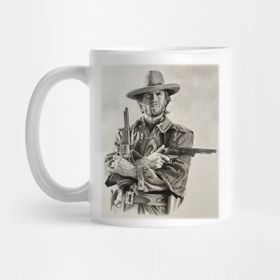 Pixxa Clint Eastwood Sketch Kupa Bardak