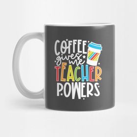 Pixxa Coffee Gives Me Teacher Powers Öğretmen Kupa Bardak
