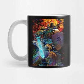 Pixxa Colorful Skull Knight Kupa Bardak