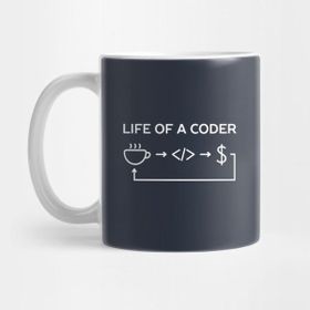 Pixxa Computer Coding Humor T-Shirt Kupa Bardak