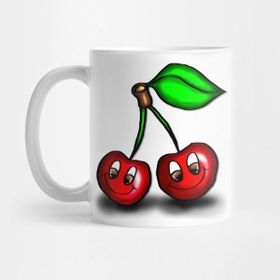 Pixxa Cute Smiling Baby Cherries Kupa Bardak