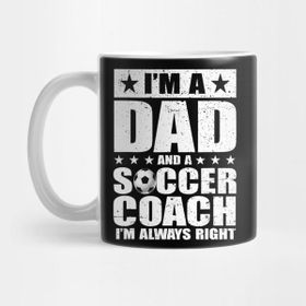 Pixxa Dad Soccer Coach Fathers Day Shirts Gift From Daughter Son Kupa Bardak