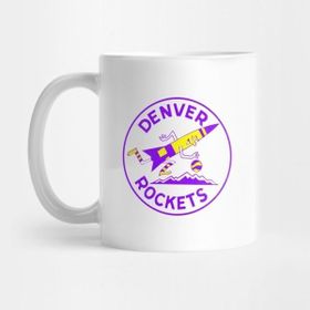 Pixxa Defunct Denver Rockets Basketball Kupa Bardak