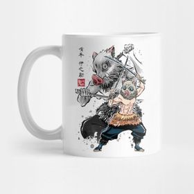Pixxa Demon Slayer Inosuke Sumi-E Kupa Bardak