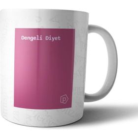 Pixxa Dengeli Diyet Tanımı Komik Pembe Kupa Bardak