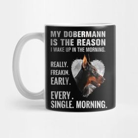 Pixxa Doberman Pinscher Dobermann Kupa Bardak