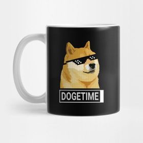 Pixxa Dogecoin Meme Dogetime Shiba Inu Kupa Bardak