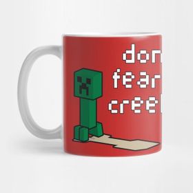 Pixxa Dont Fear the Creeper Minecraft Kupa Bardak