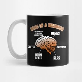 Pixxa Drummers Mind Of A Drummer Music Band Drum Player Kupa Bardak