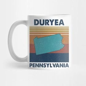 Pixxa Duryea Pennsylvania Retro Vintage Clothing Men Women Custom T-Shirts Unique Graphic Kupa Bardak