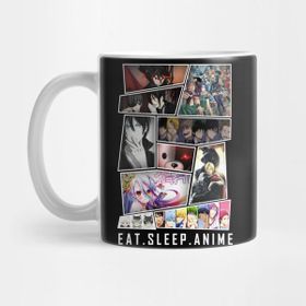 Pixxa Eat Sleep Anime Kupa Bardak