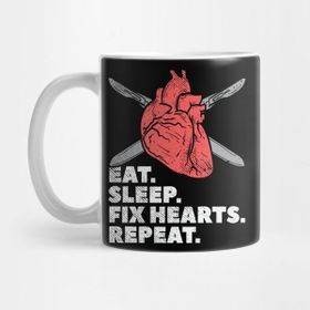 Pixxa Eat Sleep Fix Hearts Repeat Kupa Bardak