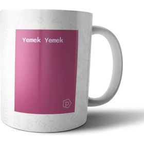 Pixxa Eğitim Tanımı Komik Pembe Kupa Bardak