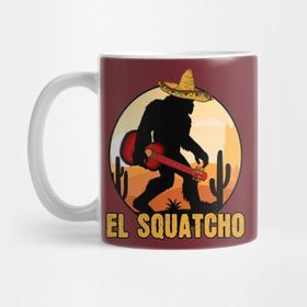 Pixxa El Squatcho Mexican Sasquatch Bigfoot Kupa Bardak