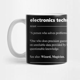 Pixxa Electronics Technician Elektrik Teknisyeni Kelime Anlamı Kupa Bardak