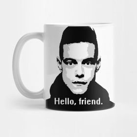 Pixxa Elliot Alderson Hello Friend Quote Mr. Robot Kupa Bardak