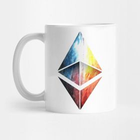 Pixxa Ethereum Crystal Watercolor Galaxy Kupa Bardak