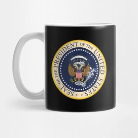 Pixxa Fake Presidential Seal Gift For President Trump Kupa Bardak