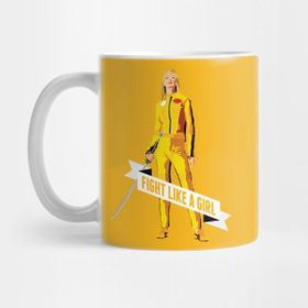 Pixxa Fight Like a Girl Beatrix Kiddo Kill Bill Kupa Bardak
