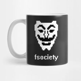 Pixxa Fsociety Mask Mr. Robot Kupa Bardak