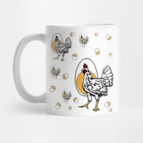 Pixxa Funny Cackling Tv Mom Chicken Egg Shirt Kupa Bardak