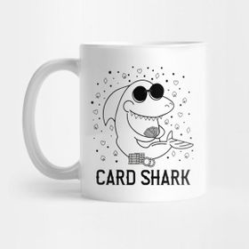 Pixxa Funny Card Shark Poker Player Gift Kupa Bardak