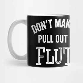 Pixxa Funny Flute Player Gift Flutist Flautist Band Orchestra Teacher Kupa Bardak