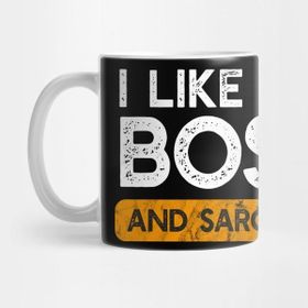 Pixxa Funny I Like My Boss And Sarcasm Gift Kupa Bardak