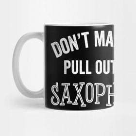 Pixxa Funny Saxophone Player Sax Instrument Musician Band Concert Gift Kupa Bardak