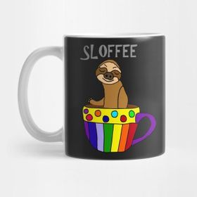 Pixxa Funny Sloffee Sloth Coffee Cartoon Kupa