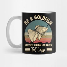 Pixxa Funny Soccer Be A Goldfish Ted, Coach Motivation Ted Lasso Kupa Bardak