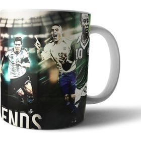Pixxa Futbolun Efsaneleri Ronaldo Messi Pele Maradona Zidane Kupa Bardak Model 1