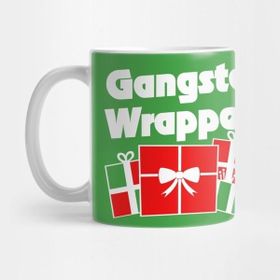 Pixxa Gangsta Wrapper Christmas Humor Kupa Bardak