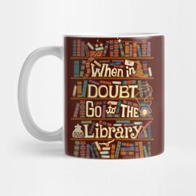 Pixxa Go To The Library Kupa Bardak